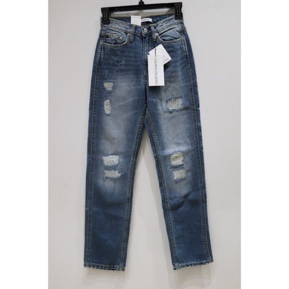 Calvin Klein High Rise Straight jeans Womens 24x30 - Picture 2 of 11